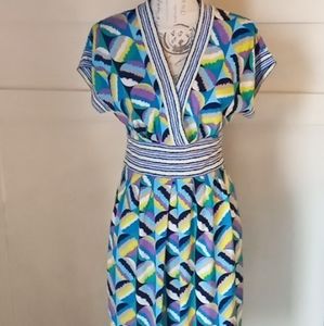 BCBG MaxAzria CyanCombo Dress Sz S